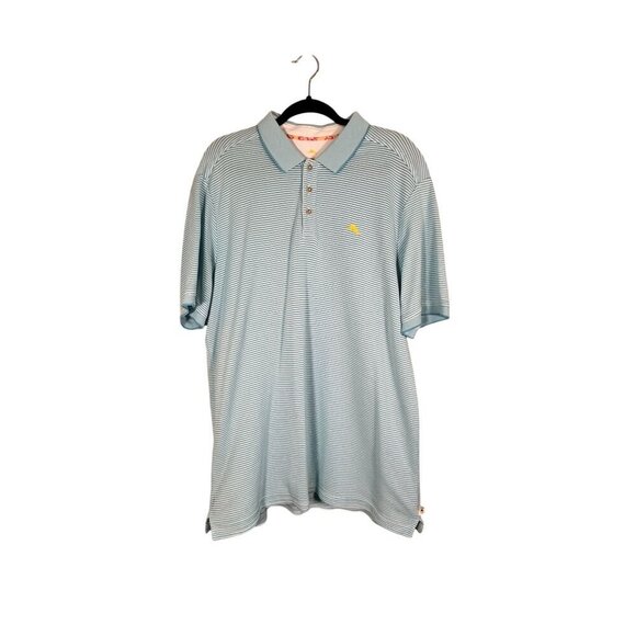 Tommy Bahama Other - Tommy Bahama Polo Blue Striped XLT Preppy Classic Resort Tropical Colorful 90s